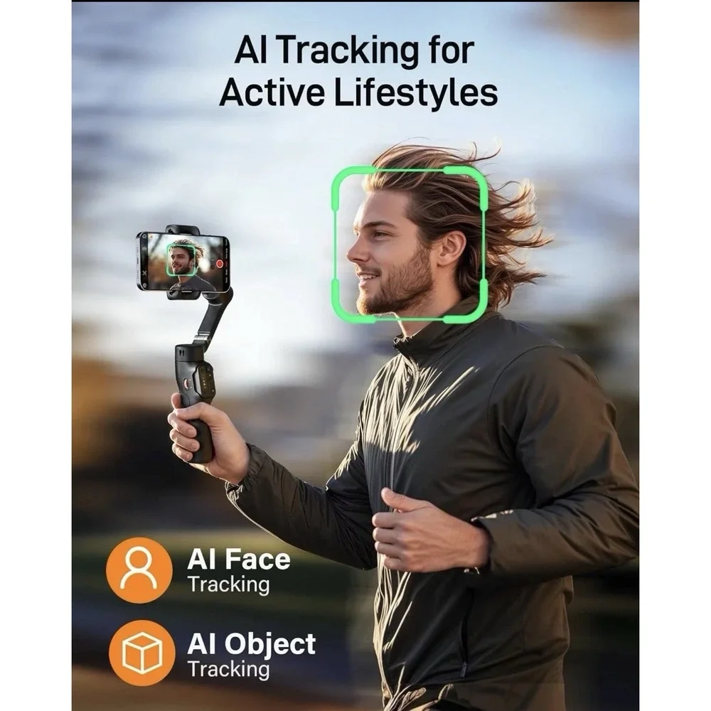 Hohem iSteady X3 SE  3-Axis Gimbal Handheld Stabilizer AI Face Follow for iPhone